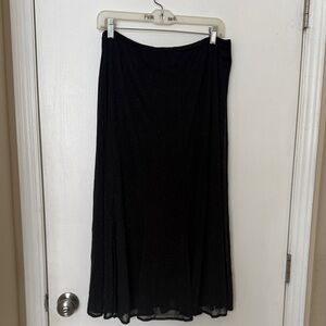 Elegant Black Women's Glittery Skirt